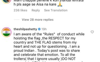 Shilpa Shetty Slams Trolls Who Criticised Her After She Share Video On Independence Day